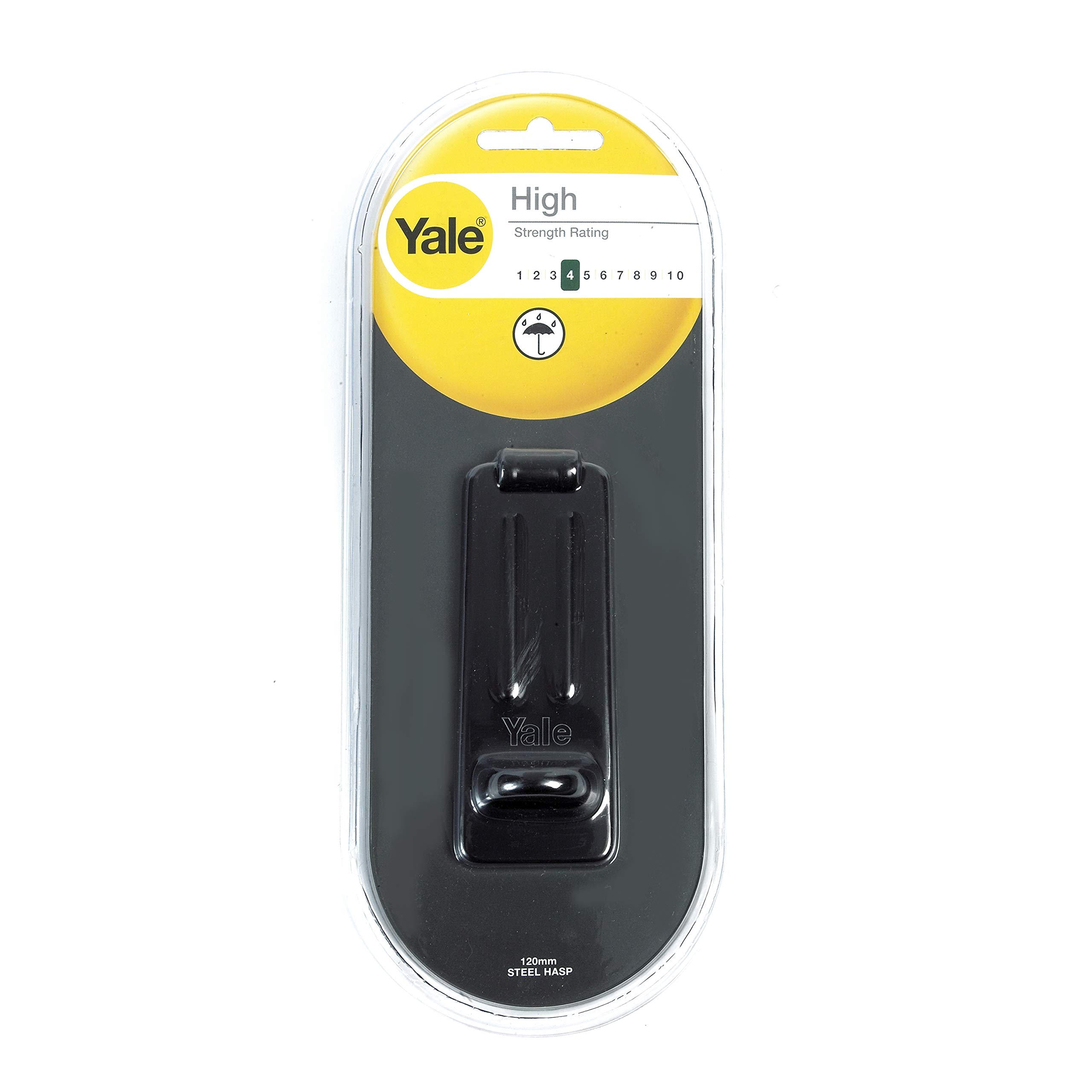 Yale Hasp With Concealed Fixing 120MM Black Y135/120/BK